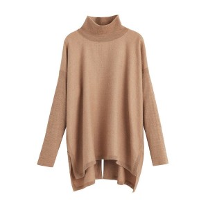 Suéteres Cuyana Alpaca Open-Back Turtleneck Mujer Marrones | WAF1267FC